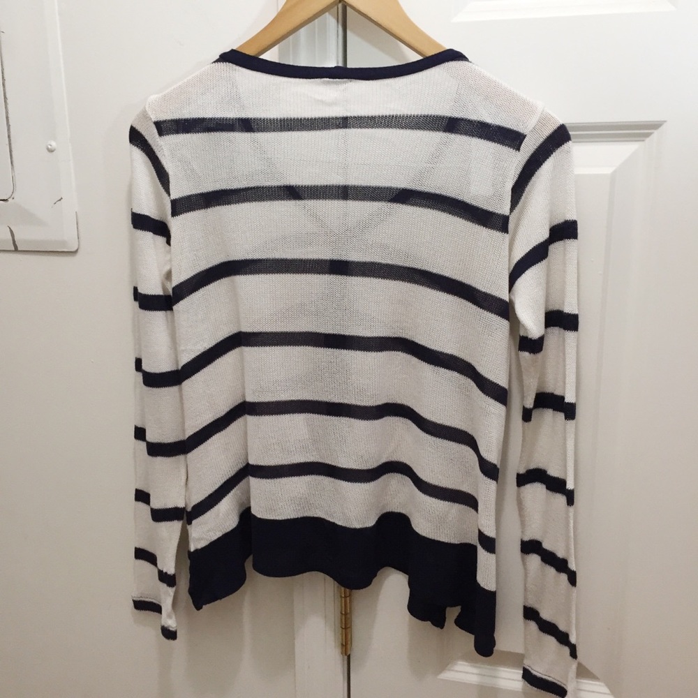 Splendid Striped Cardigan Sweater Size S Lightweight - Picture 5 of 7